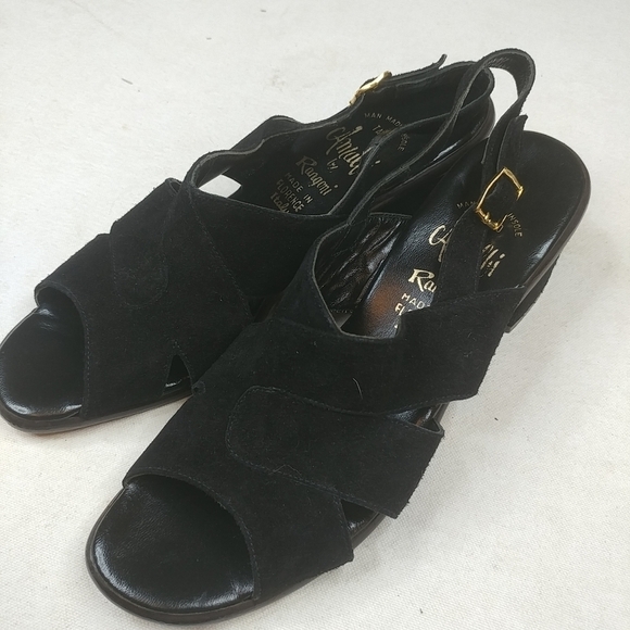 Amalfi By Rangoni Size 8 N Black Suede Blo… - Picture 1 of 8